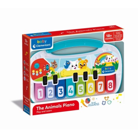 Clementoni - Pian interactiv cu 8 note muzicale ce ajuta copiii sa descopere muzica intr-un mod intuitiv Clementoni - 1